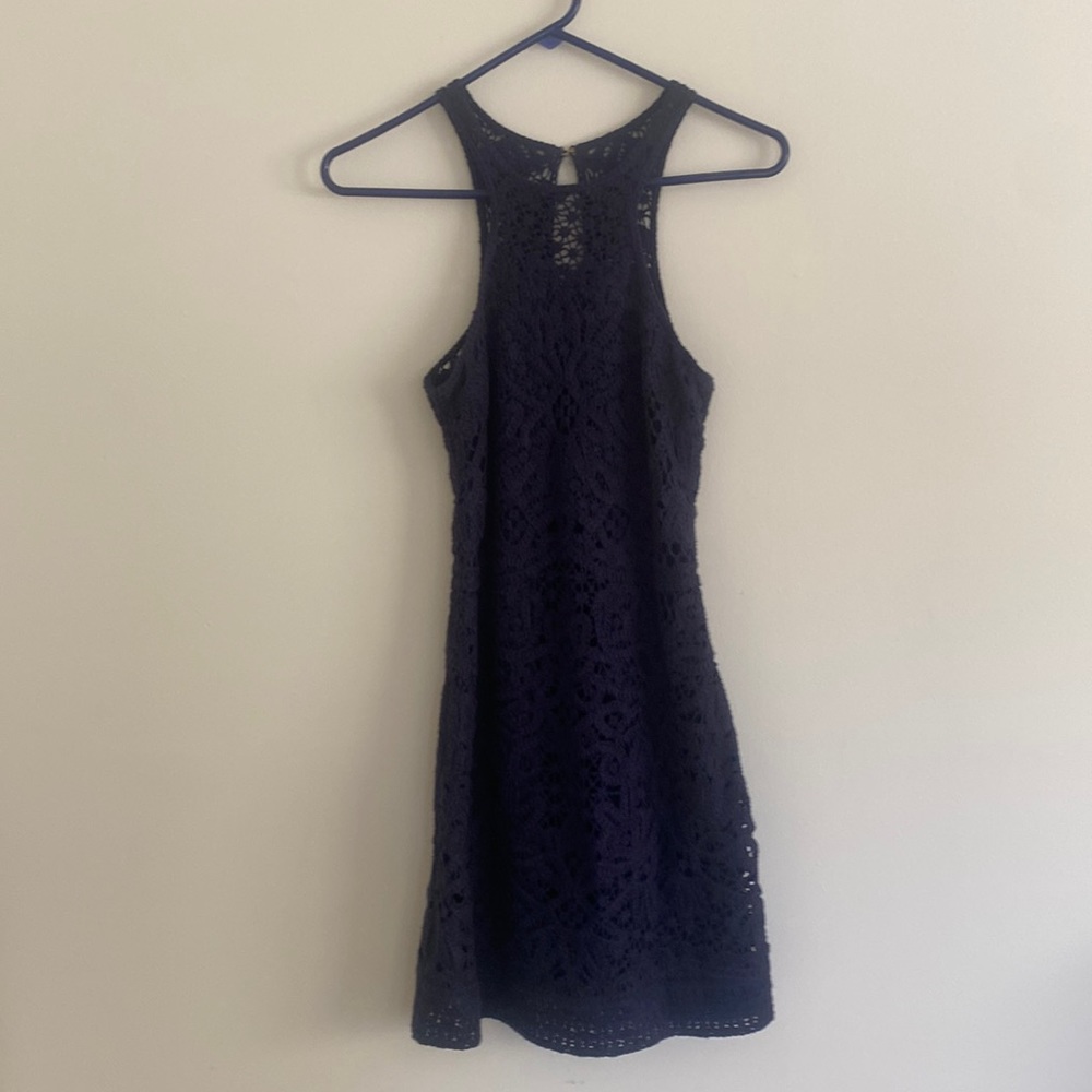 Lily Pulitzer Navy Crochet Dress